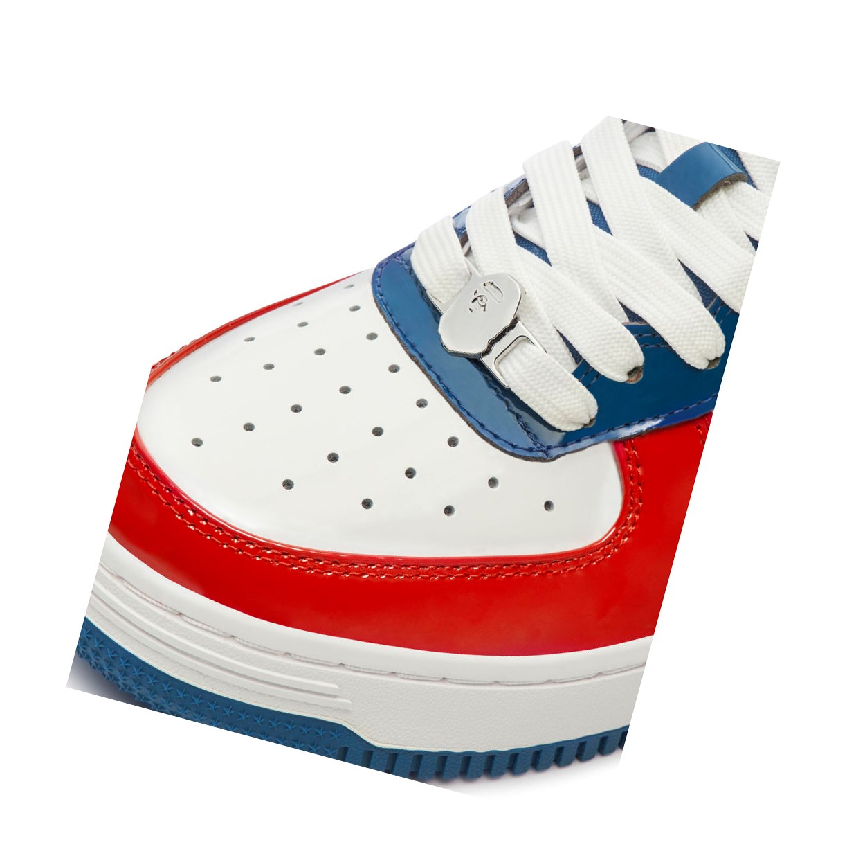 Trampki Męskie A BATHING APE Bape Sta M1 Low Białe | KOQA-29564