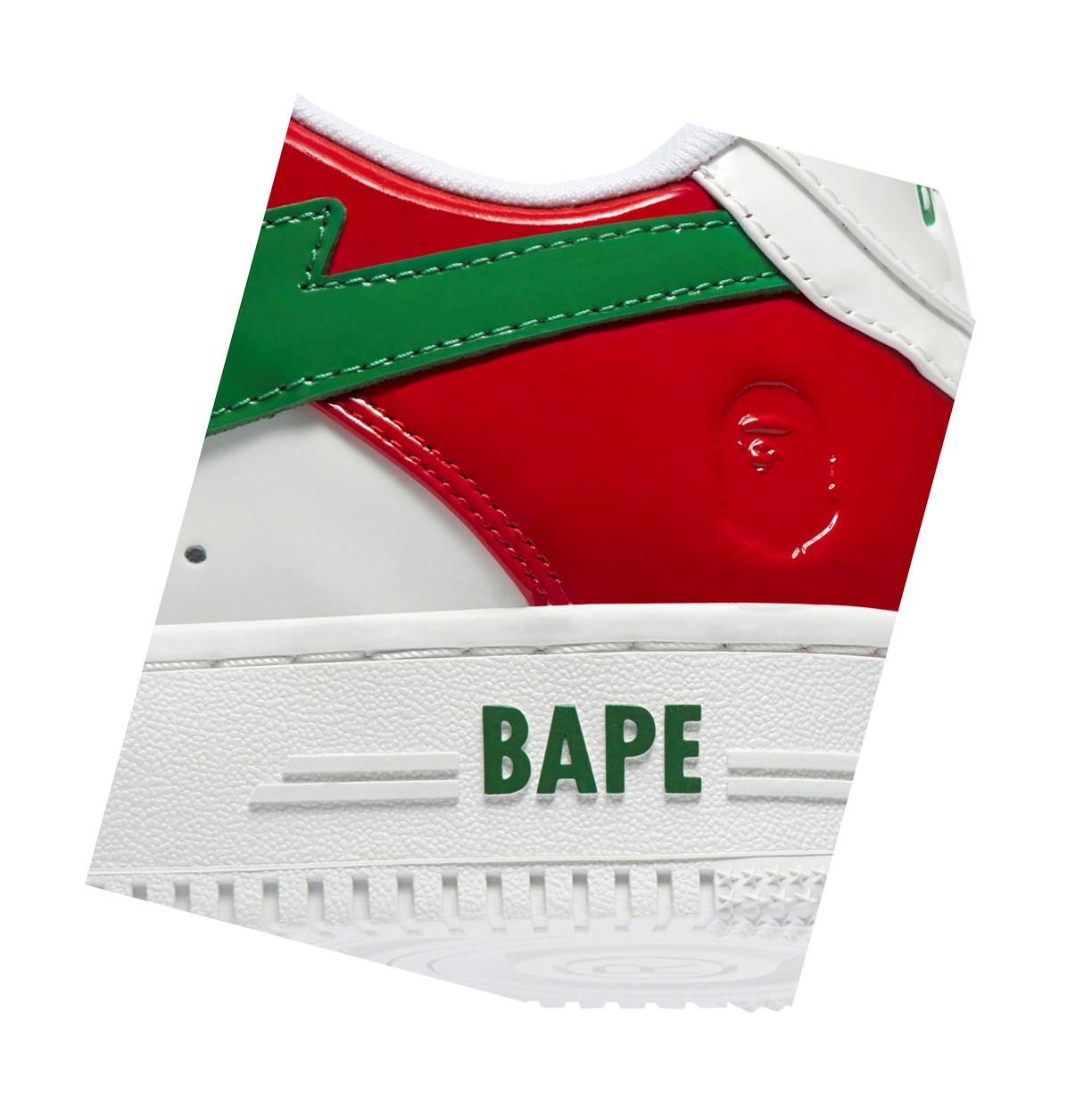 Trampki Męskie A BATHING APE Bape Sta M1 Low Zielone | LNSA-75196