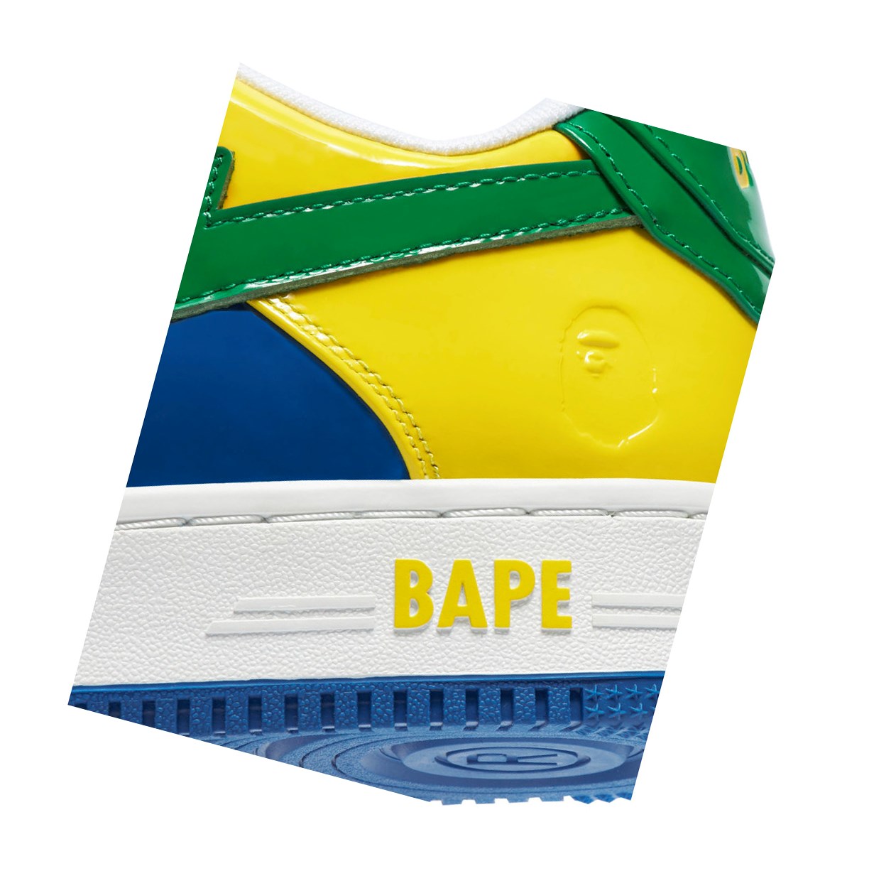 Trampki Męskie A BATHING APE Bape Sta M1 Low Żółte | VPBK-37845