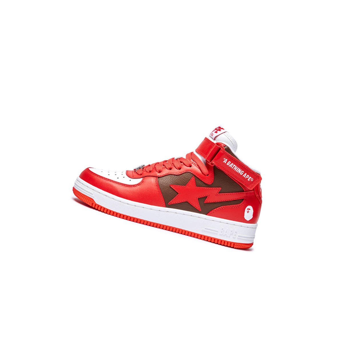 Trampki Męskie A BATHING APE Bape Sta Mi #2 M2 High Czerwone | PNUZ-49028