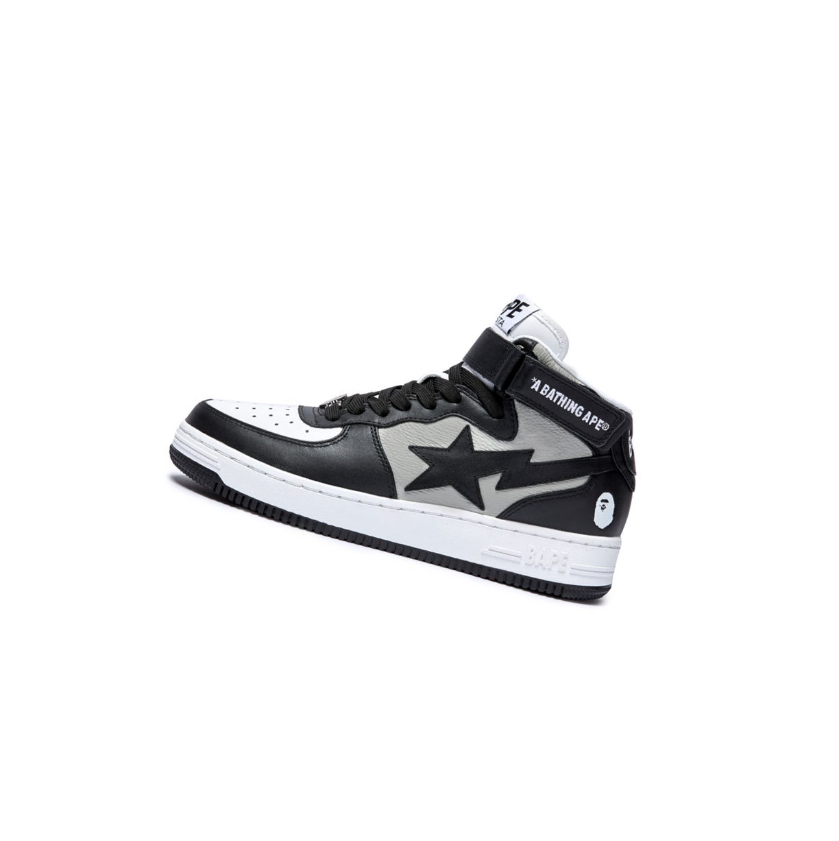 Trampki Męskie A BATHING APE Bape Sta Mi #2 M2 High Czarne | PTSE-19847